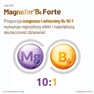 Magnefar B6 Forte 100 mg + 10,10 mg, magnez z witaminą B6, 90 tabletek powlekanych - 5 - zdjęcie produktu