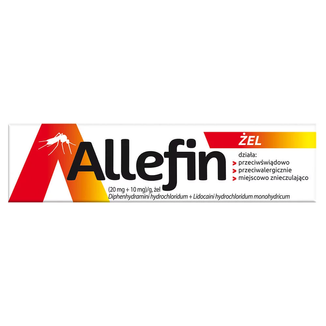 Allefin (20 mg + 10 mg)/g, żel, 20 g KRÓTKA DATA - zdjęcie produktu