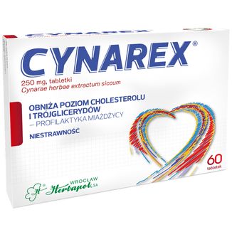 Cynarex 250 mg, 60 tabletek - zdjęcie produktu