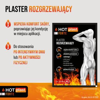 Hot Plast Forte, plaster rozgrzewający, rozmiar XL, 12 cm x 18 cm, 1 sztuka - 4 - zdjęcie produktu