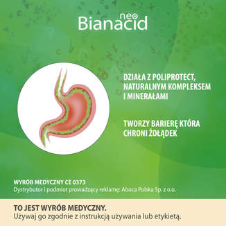 NeoBianacid, zgaga, refluks i trudności w trawieniu, smak cytrynowy, 45 tabletek do ssania - 3 - zdjęcie produktu