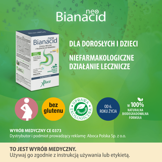 NeoBianacid, zgaga, refluks i trudności w trawieniu, smak cytrynowy, 45 tabletek do ssania - 5 - zdjęcie produktu