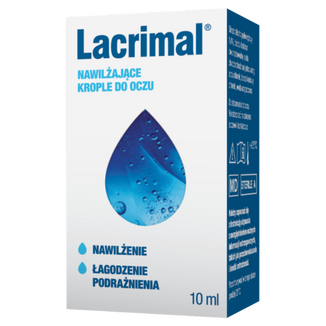 Lacrimal, nawilżające krople do oczu, 10 ml - zdjęcie produktu