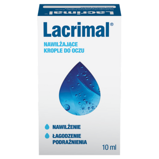 Lacrimal, nawilżające krople do oczu, 10 ml - 2 - zdjęcie produktu