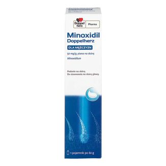 Minoxidil Doppelherz Dla mężczyzn 50 mg/g, piana na skórę, 60 g - zdjęcie produktu