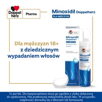 Minoxidil Doppelherz Dla mężczyzn 50 mg/g, piana na skórę, 60 g - 6 - zdjęcie produktu