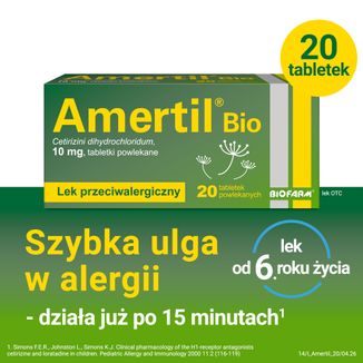 Amertil Bio 10 mg, 20 tabletek powlekanych - 2 - zdjęcie produktu