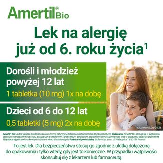 Amertil Bio 10 mg, 20 tabletek powlekanych - 6 - zdjęcie produktu