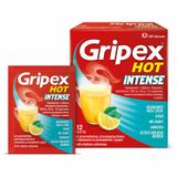 Gripex Hot Intense 1 g + 50 mg + 12,2 mg, 12 saszetek USZKODZONE OPAKOWANIE - miniaturka zdjęcia produktu