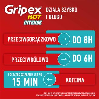 Gripex Hot Intense 1 g + 50 mg + 12,2 mg, 12 saszetek USZKODZONE OPAKOWANIE - 7 - zdjęcie produktu