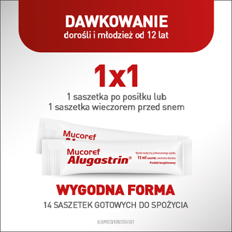 Mucoref Alugastrin, 15 ml x 14 saszetek - 7 Mucoref Alugastrin, 15 ml x 14 saszetek - 7 - zdjęcie produktu