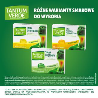 Tantum Verde 3 mg, smak miętowy, 30 pastylek twardych - 4 - zdjęcie produktu