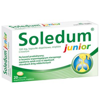 Soledum Junior 100 mg, 20 kapsułek - 2 - zdjęcie produktu
