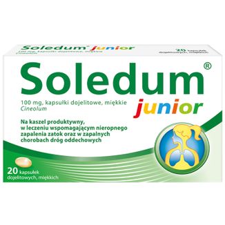 Soledum Junior 100 mg, 20 kapsułek - zdjęcie produktu