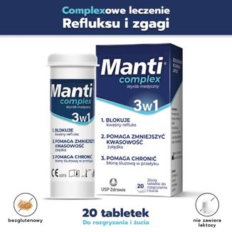 Manti Complex, 20 tabletek do rozgryzania i żucia - 2 - zdjęcie produktu