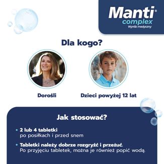 Manti Complex, 20 tabletek do rozgryzania i żucia - 5 - zdjęcie produktu