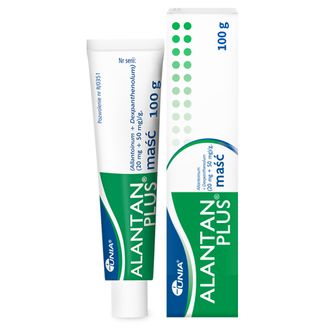 Alantan Plus (20 mg + 50 mg)/g, maść, 100 g USZKODZONE OPAKOWANIE - zdjęcie produktu