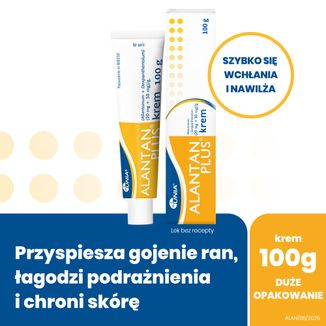 Alantan Plus (20 mg + 50 mg)/g, krem, 100 g - 2 - zdjęcie produktu