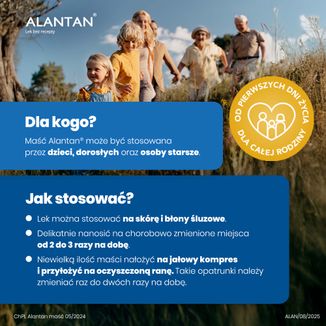 Alantan 20 mg/1 g, maść, 100 g USZKODZONE OPAKOWANIE - 5 - zdjęcie produktu