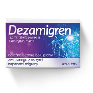 Dezamigren 12,5 mg, 6 tabletek powlekanych - 3 - zdjęcie produktu