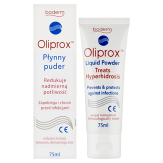 Oliprox, puder płynny, redukuje nadmierną potliwość, 75 ml - zdjęcie produktu