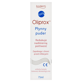 Oliprox, puder płynny, redukuje nadmierną potliwość, 75 ml - 2 - zdjęcie produktu