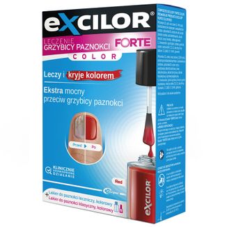 Excilor Forte Color Red, czerwony, 30 ml + 8 ml - zdjęcie produktu