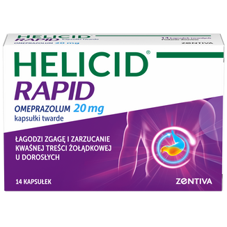 Helicid Rapid 20 mg, 14 kapsułek - zdjęcie produktu
