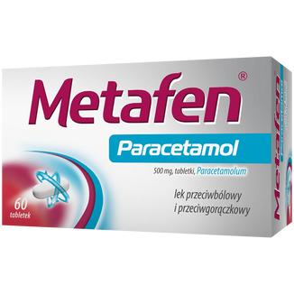 Metafen Paracetamol 500 mg, 60 tabletek - zdjęcie produktu