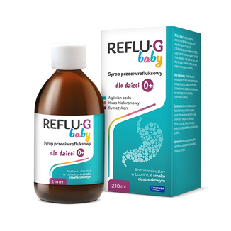 Reflu-G Baby, syrop przeciwrefluksowy dla dzieci, od urodzenia, 210 ml - zdjęcie produktu