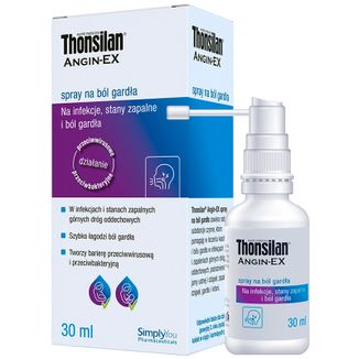 Thonsilan Angin-EX, spray na ból gardła, 30 ml - zdjęcie produktu