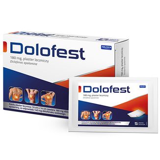 Dolofest 180 mg, plaster leczniczy, 10 sztuk - zdjęcie produktu
