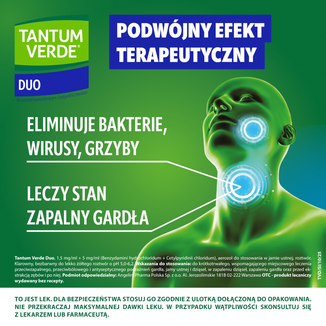 Tantum Verde Duo 1,5 mg + 5 mg/ml, aerozol, 15 ml - 4 - zdjęcie produktu