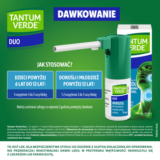 Tantum Verde Duo 1,5 mg + 5 mg/ml, aerozol, 15 ml - 6 - zdjęcie produktu