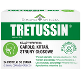 Tretussin, smak czarnej porzeczki, 24 pastylki do ssania - miniaturka zdjęcia produktu