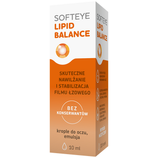 Softeye Lipid Balance krople do oczu, emulsja, 10 ml - zdjęcie produktu