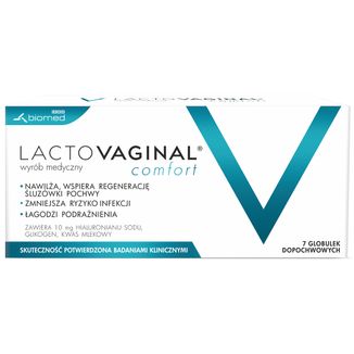 Lactovaginal Comfort, 7 globulek dopochwowych - zdjęcie produktu
