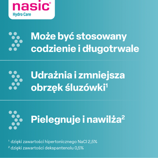 Nasic Hydro Care, aerozol do nosa, 15 ml - 7 - zdjęcie produktu