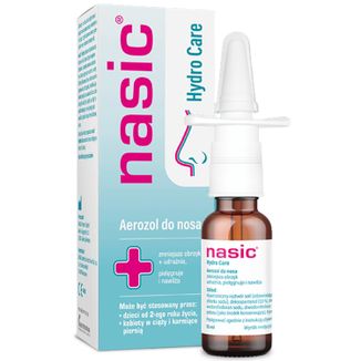 Nasic Hydro Care, aerozol do nosa, 15 ml - zdjęcie produktu
