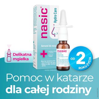 Nasic Hydro Care, aerozol do nosa, 15 ml - 2 - zdjęcie produktu