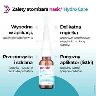 Nasic Hydro Care, aerozol do nosa, 15 ml - 6 - zdjęcie produktu