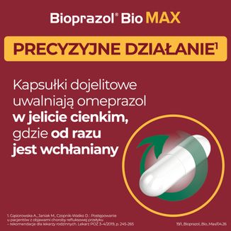 Bioprazol Bio Max 20 mg, 14 twardych kapsułek dojelitowych USZKODZONE OPAKOWANIE - 6 - zdjęcie produktu