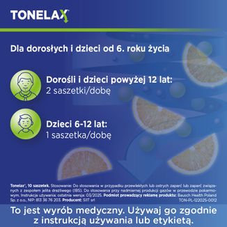 Tonelax, proszek, 9,15 g x 10 saszetek - 5 - zdjęcie produktu
