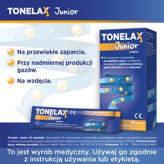 Tonelax Junior, płyn, 30 ml x 10 saszetek - 3 - zdjęcie produktu
