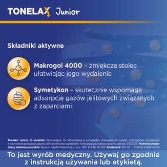 Tonelax Junior, płyn, 30 ml x 10 saszetek - 4 - zdjęcie produktu