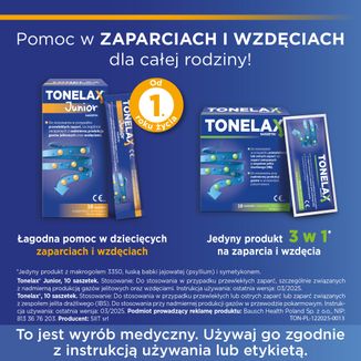 Tonelax Junior, płyn, 30 ml x 10 saszetek - 7 - zdjęcie produktu