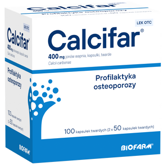 Calcifar 400 mg, 100 kapsułek - zdjęcie produktu