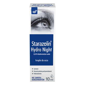 Starazolin Hydro Night, krople do oczu, 10 ml - 2 - zdjęcie produktu