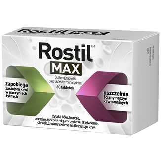Rostil Max 500 mg, 60 tabletek - 2 - zdjęcie produktu