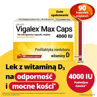 Vigalex Max Caps 4000 IU, 90 kapsułek miękkich - 2 - zdjęcie produktu